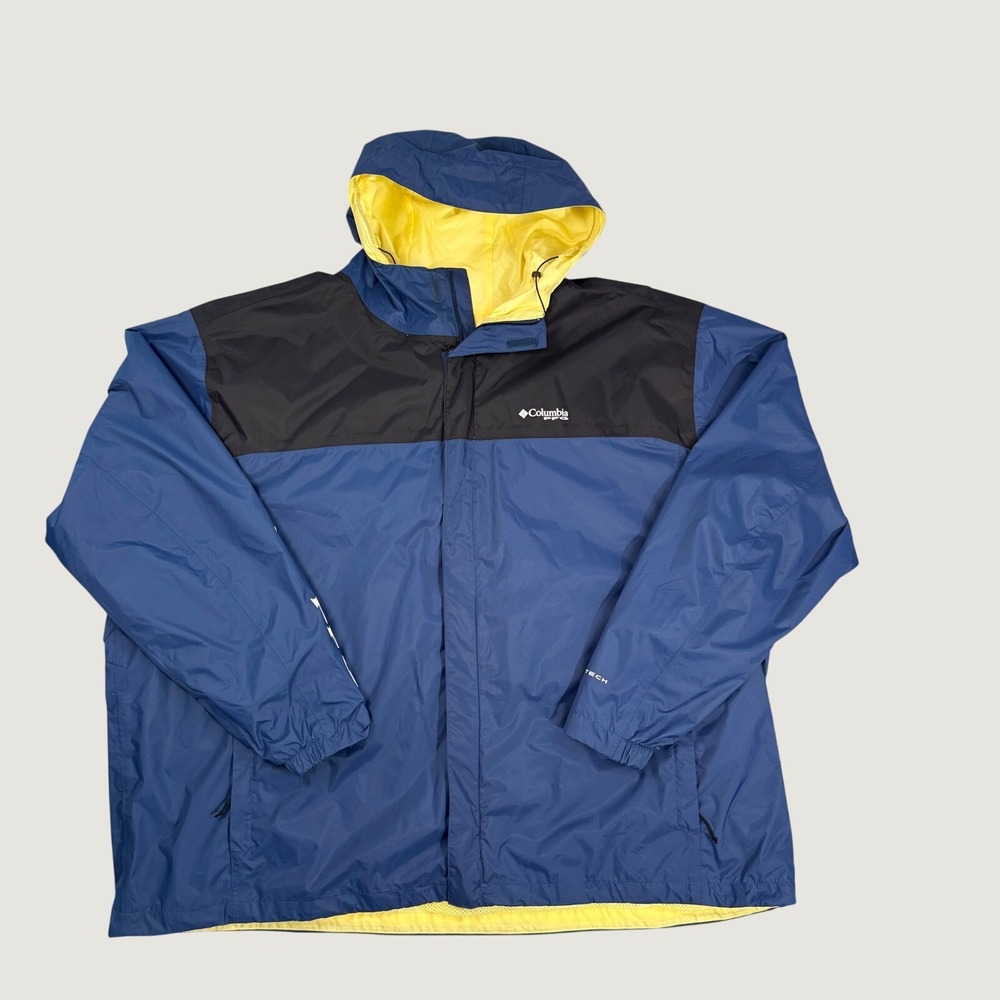 Columbia PFG Windbreaker Jacket Mens 4X Blue Excellent